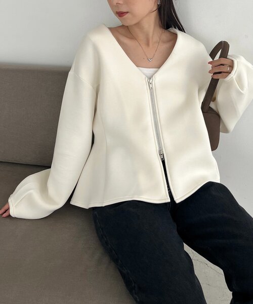 「CAPRICIEUX LE'MAGE」 カーディガン FREE グレー レディース_画像3