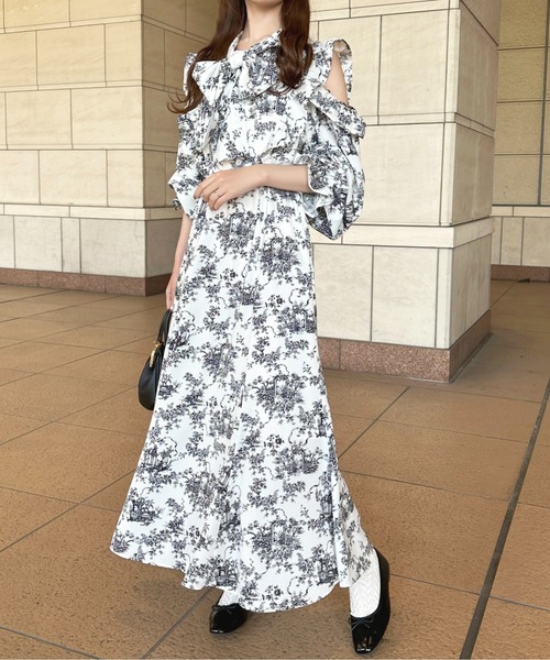 「apres jour」 長袖ワンピース X-LARGE ブラウン系その他 レディース_画像7