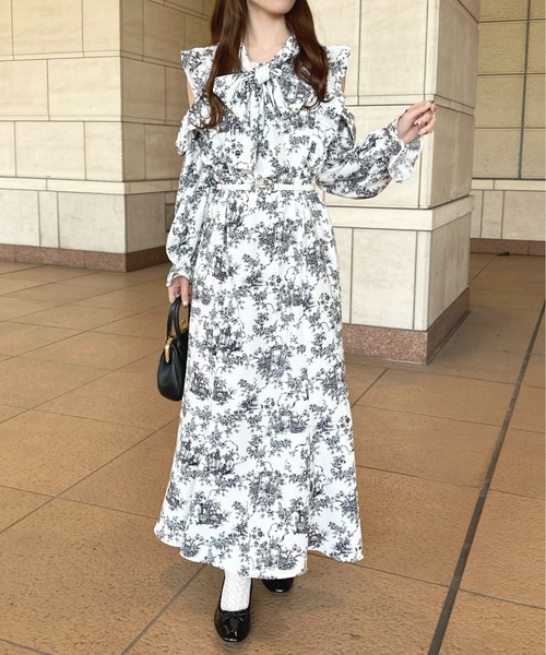 「apres jour」 長袖ワンピース X-LARGE ブラウン系その他 レディース_画像8