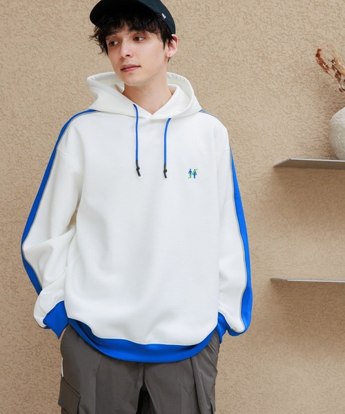 「PERSON'S」 「person’s」プルオーバーパーカー MEDIUM ホワイト メンズ_画像5