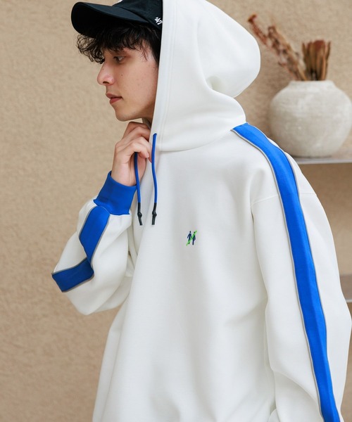 「PERSON'S」 「person’s」プルオーバーパーカー MEDIUM ホワイト メンズ_画像6