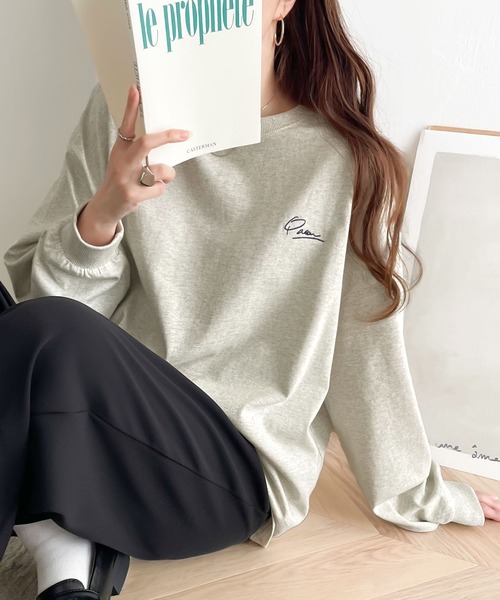 「classicalelf」 長袖カットソー X-LARGE オートミール レディース_画像3