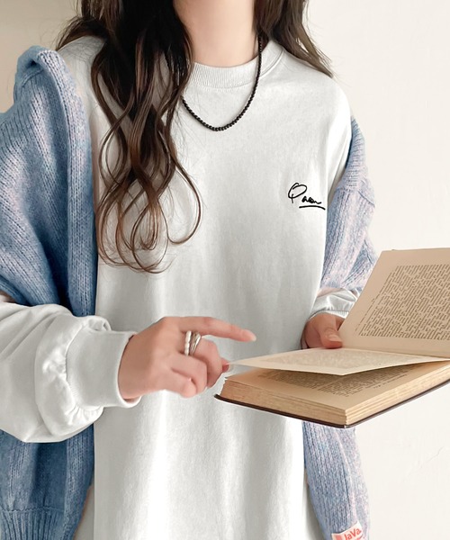 「classicalelf」 長袖カットソー X-LARGE オートミール レディース_画像4