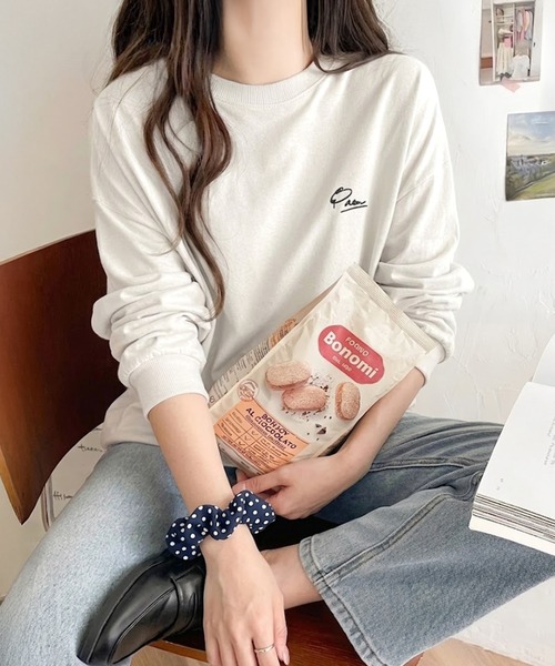 「classicalelf」 長袖カットソー X-LARGE オートミール レディース_画像6