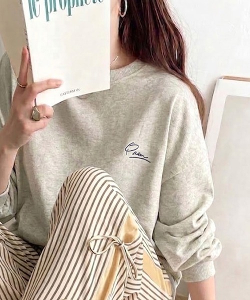 「classicalelf」 長袖カットソー X-LARGE オートミール レディース_画像7