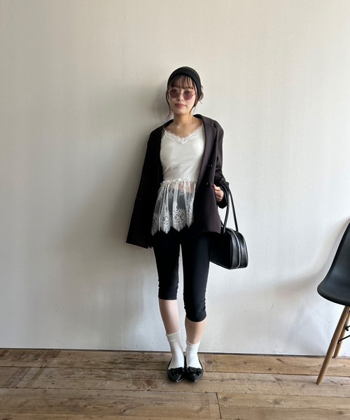 Kotoe（コトエ） キャミソール 「カップ付き」 ペプラムレース ブラ
