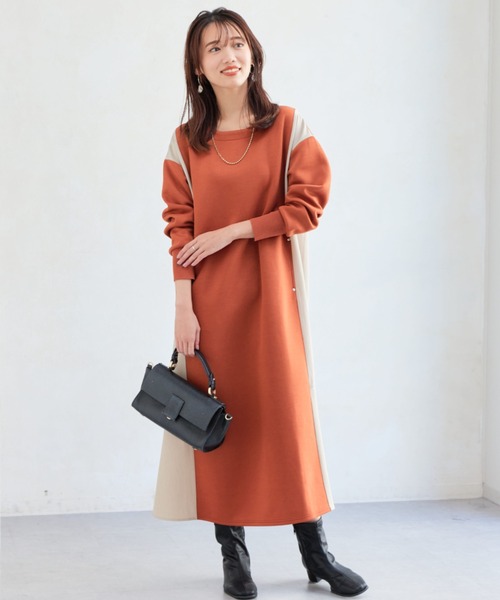 「Chez toi」 長袖ワンピース FREE アイボリー レディース_画像5