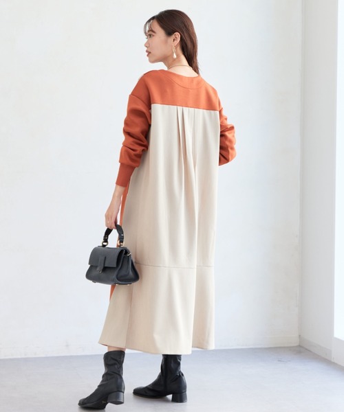 「Chez toi」 長袖ワンピース FREE アイボリー レディース_画像7