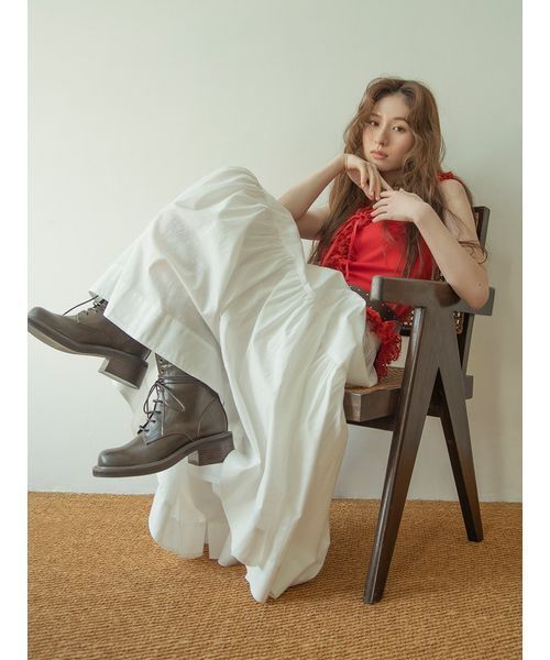 LILY BROWN（リリーブラウン） tシャツ レースフリルコンビカット