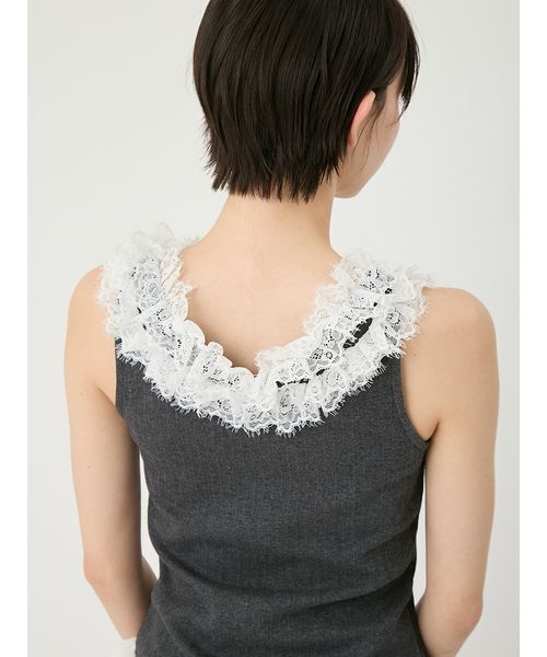 LILY BROWN（リリーブラウン） tシャツ レースフリルコンビカット