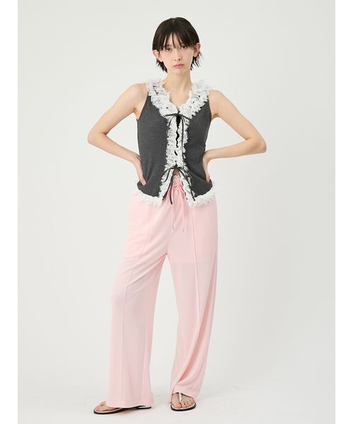 LILY BROWN（リリーブラウン） tシャツ レースフリルコンビカット