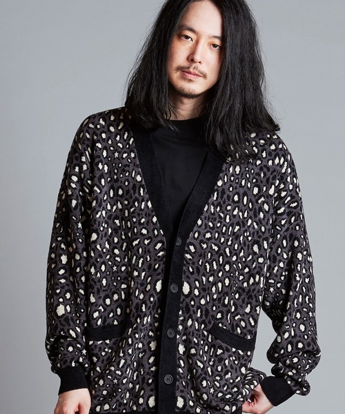 「NO ID.」 ニットカーディガン ONE SIZE ベージュ メンズ_画像3