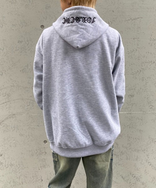 「lilful」 ジップアップパーカー F グレー メンズ_画像5