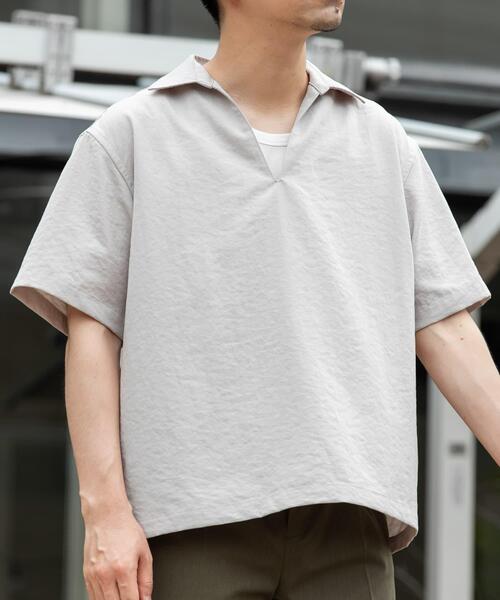 URBAN RESEARCH ROSSO MEN シャツ 半袖 「セットアップ対応」「防シワ