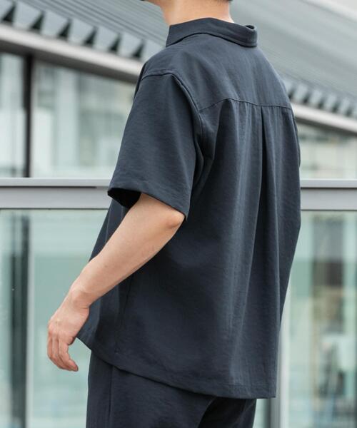 URBAN RESEARCH ROSSO MEN シャツ 半袖 「セットアップ対応」「防シワ