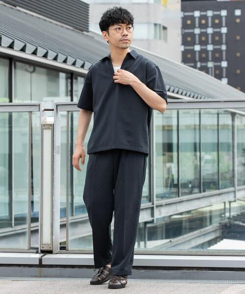 URBAN RESEARCH ROSSO MEN シャツ 半袖 「セットアップ対応」「防シワ