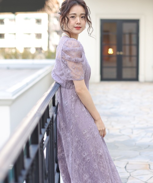 「PourVous」 半袖ワンピース M ダークカーキ レディース_画像7