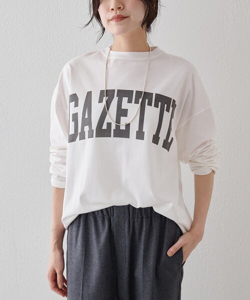 「Whim Gazette」 長袖カットソー FREE グレー レディース_画像2