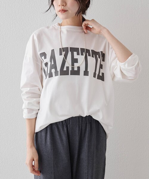 「Whim Gazette」 長袖カットソー FREE グレー レディース_画像3