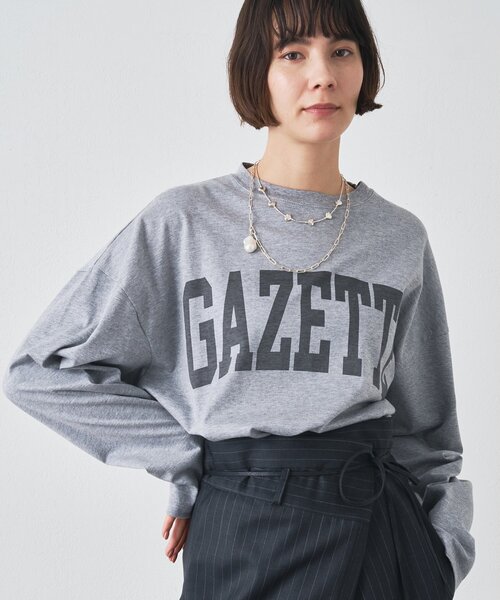 「Whim Gazette」 長袖カットソー FREE グレー レディース_画像10