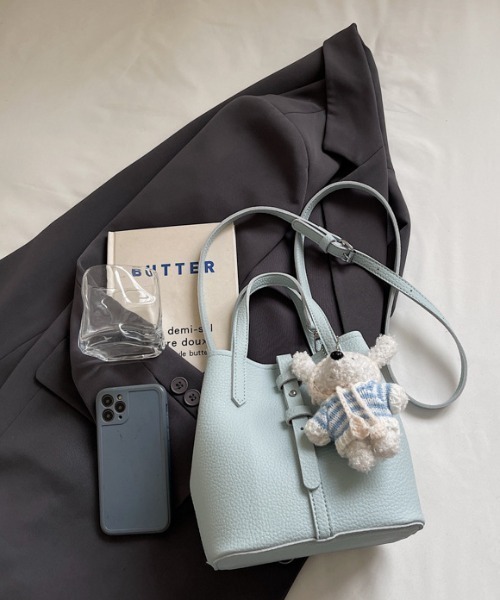 ノーブランド ショルダー付きハンドバッグ 2wayスモール ベルトバッグ NoBelle ハンドバッグ 2way シンプルショルダーバック 肩掛けバック