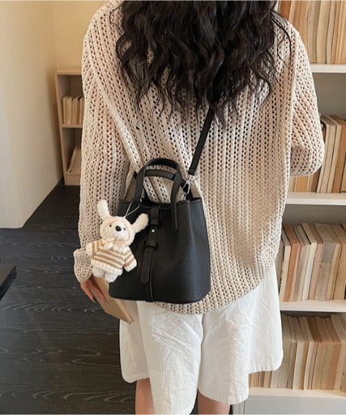 NoBelle ハンドバッグ 2way シンプルショルダーバック 肩掛けバック