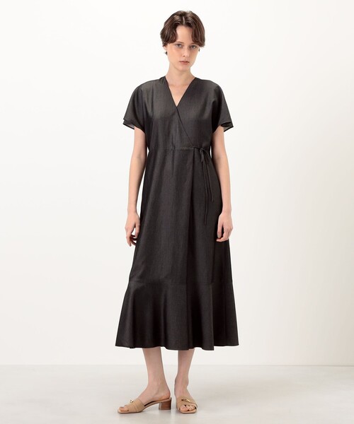 Ballsey（ボールジィ） ワンピース ツイルライトデニム カシュクール