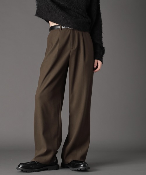 「LURAKU」 スラックス M チャコールグレー メンズ_画像5