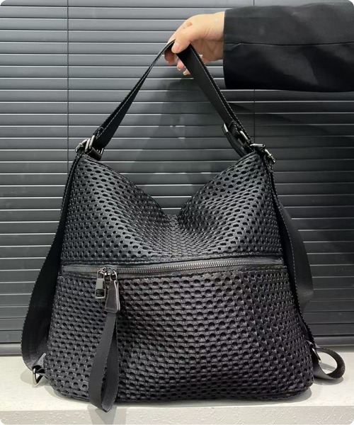 I.O.E デイバック リュック メッシュデザイン 2WAYショルダーバッグ