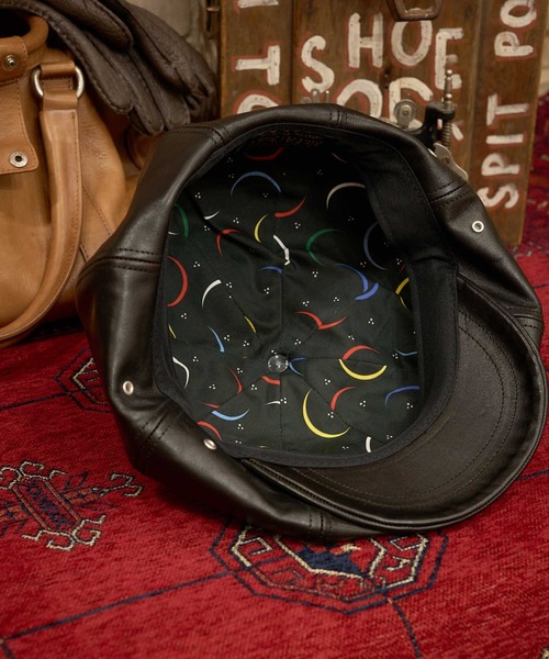 Mr.FATMAN 帽子 キャスケット メンズ DRIFTER LEATHER CASQUETTE