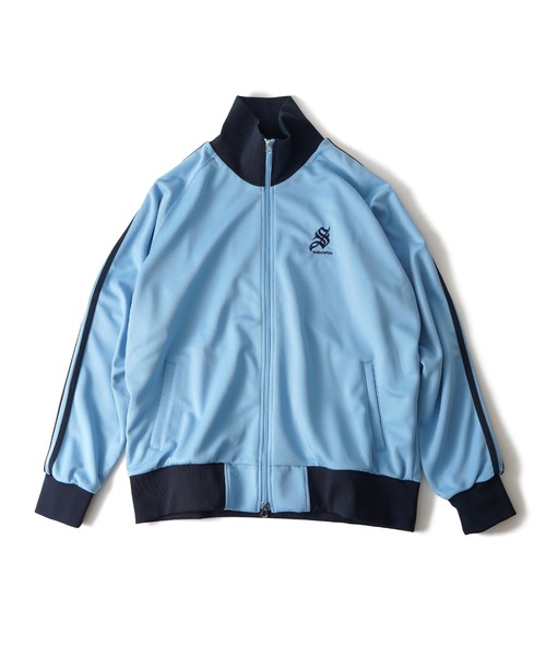 「Subciety」 ジャージブルゾン X-LARGE ブラック×ホワイト メンズ_画像7