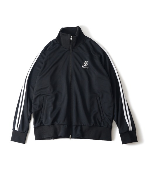 「Subciety」 ジャージブルゾン X-LARGE ブラック×ホワイト メンズ_画像9