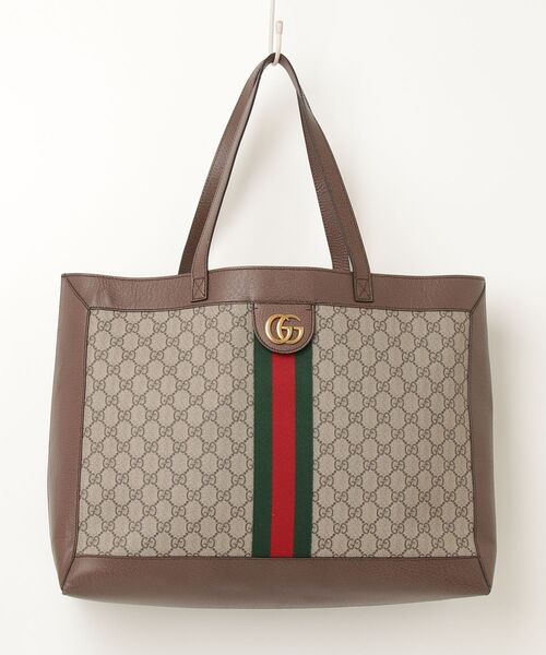 フ*ワ様 GUCCI GGキャンバス トートバッグ ビジネスバッグ ブラウン GUCCI（グッチ） GGキャンバス オフィディア トートバッグ - ブラウン