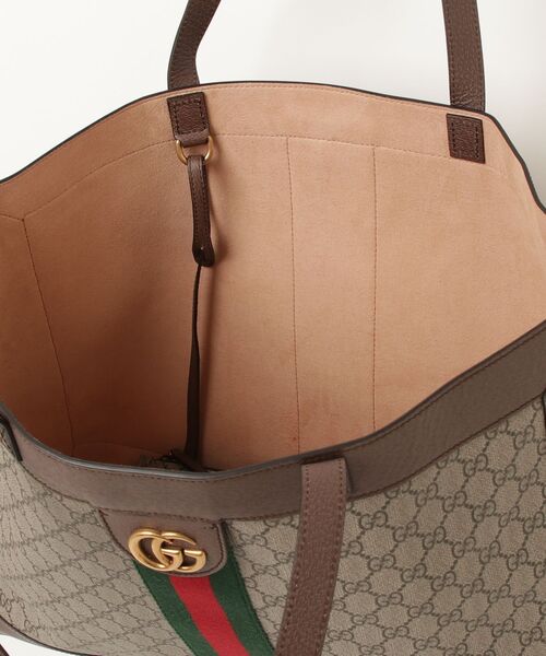 GUCCI グッチ GGキャンバス トートバッグ ブラウン　キャンバス GUCCI（グッチ） GGキャンバス オフィディア トートバッグ - ブラウン
