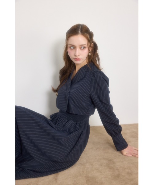 rienda（リエンダ） ワンピース 「AW先行アイテム」テーラードデザイン
