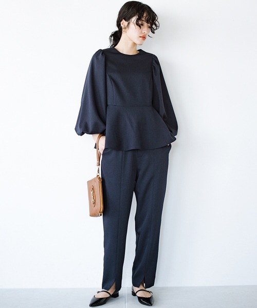 「haco!」 パンツスーツ LARGE ネイビー レディース_画像3