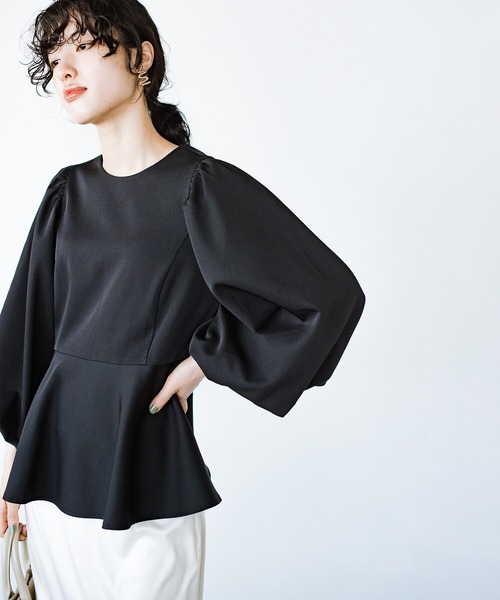 「haco!」 パンツスーツ LARGE ネイビー レディース_画像9