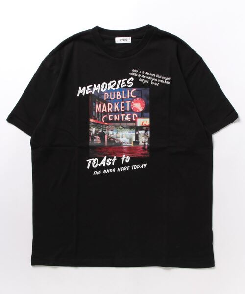 「EVRIS」 半袖Tシャツ FREE グレー レディース_画像3
