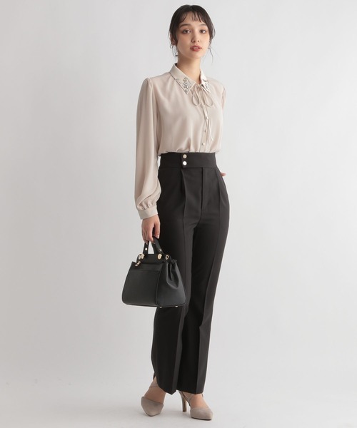 「Andemiu」 スラックス SMALL グリーン レディース_画像7