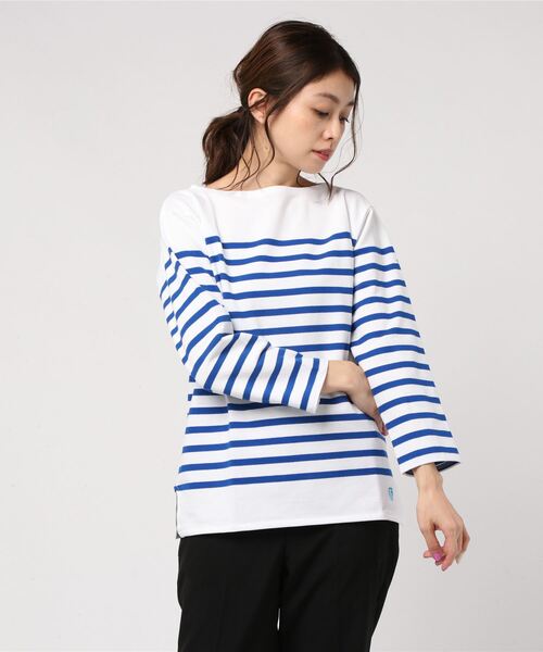 ORCIVAL tシャツ BOAT NECK L/S P.O. Rachel Basque Shirt RC01