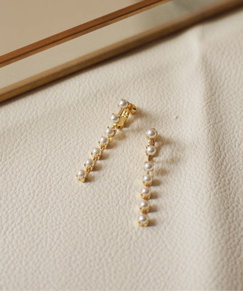 Port（ポート） イヤリング パール ロング イヤリング レディース