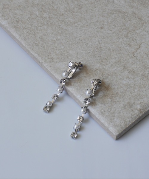 Port（ポート） イヤリング パール ロング イヤリング レディース