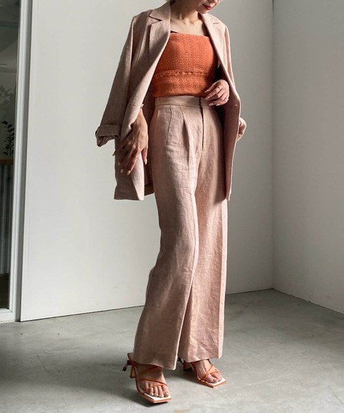 パンツ RUSTIC LINEN PANTS レディース