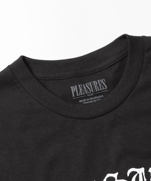 tシャツ Tシャツ メンズ PLEASURES/プレジャーズ OLD E LOGO T-SHIRT フロントロゴ オーバーサイズ 半袖Ｔシャツ オール｜zozo｜07