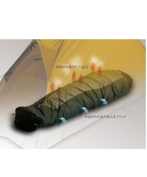 snow peak BACOO 550 「下限温度-7度」 寝袋 シュラフ