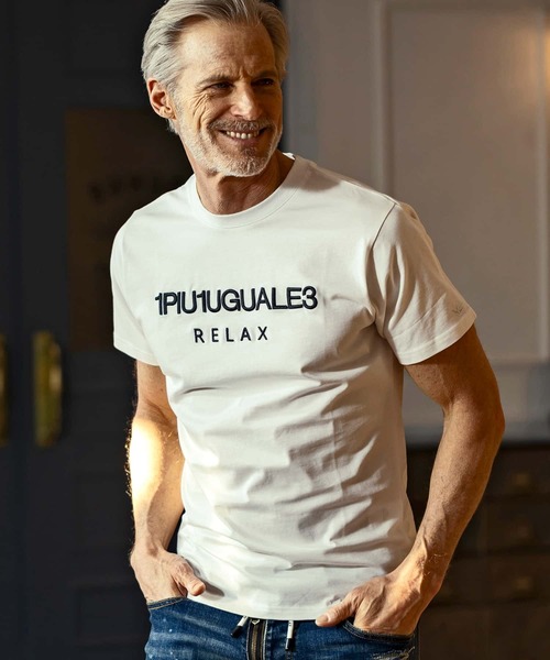 1PIU1UGUALE3 RELAX tシャツ RELAX(ウノピゥウノウグァーレトレ