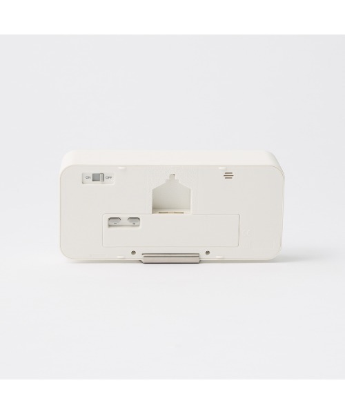 無印良品（MUJI） 時計 デジタル時計・中（アラーム機能付） ホワイト