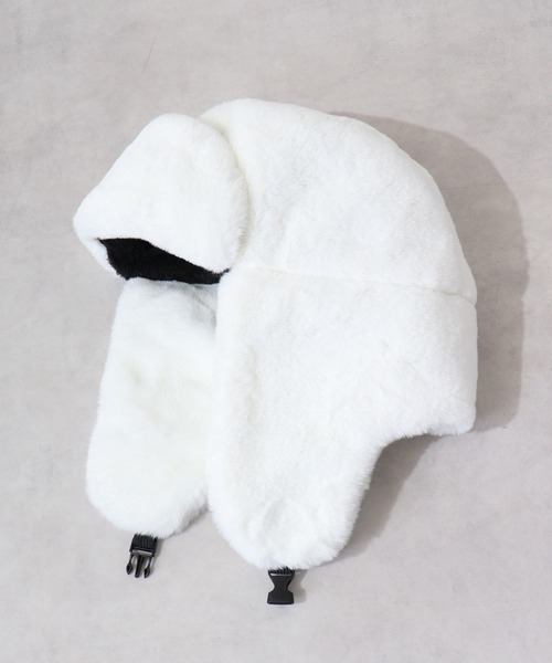 Ree&Mee キャップ 帽子 もこもこ ファー 2WAY パイロット キャップ CAP