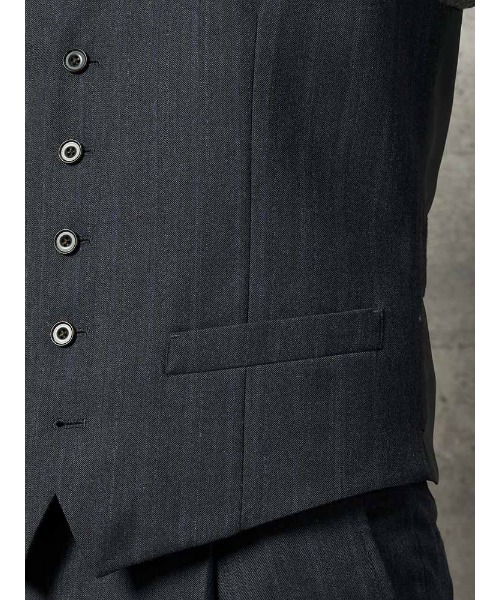 TRANS CONTINENTS スーツ ベスト CONTINENTS セットアップベスト