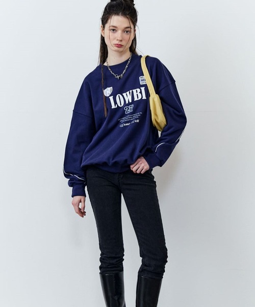 トレーナー スウェット LOWBI／27WELLプルオーバー（ウラケ）2102480 レディース LOWBI トレーナー スウェット LOWBI／27WELLプルオーバー